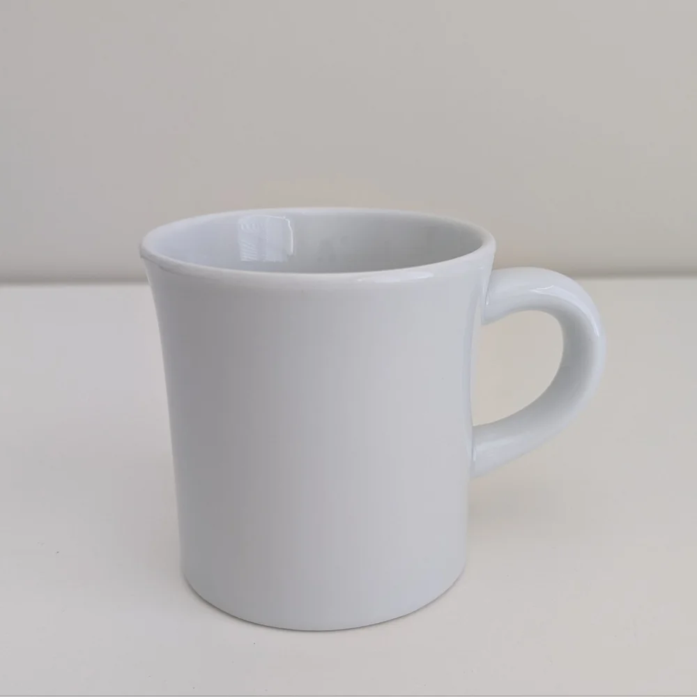 WILLIAMS SONOMA Vintage Essential White Mug French Bistro Cafe Porcelain